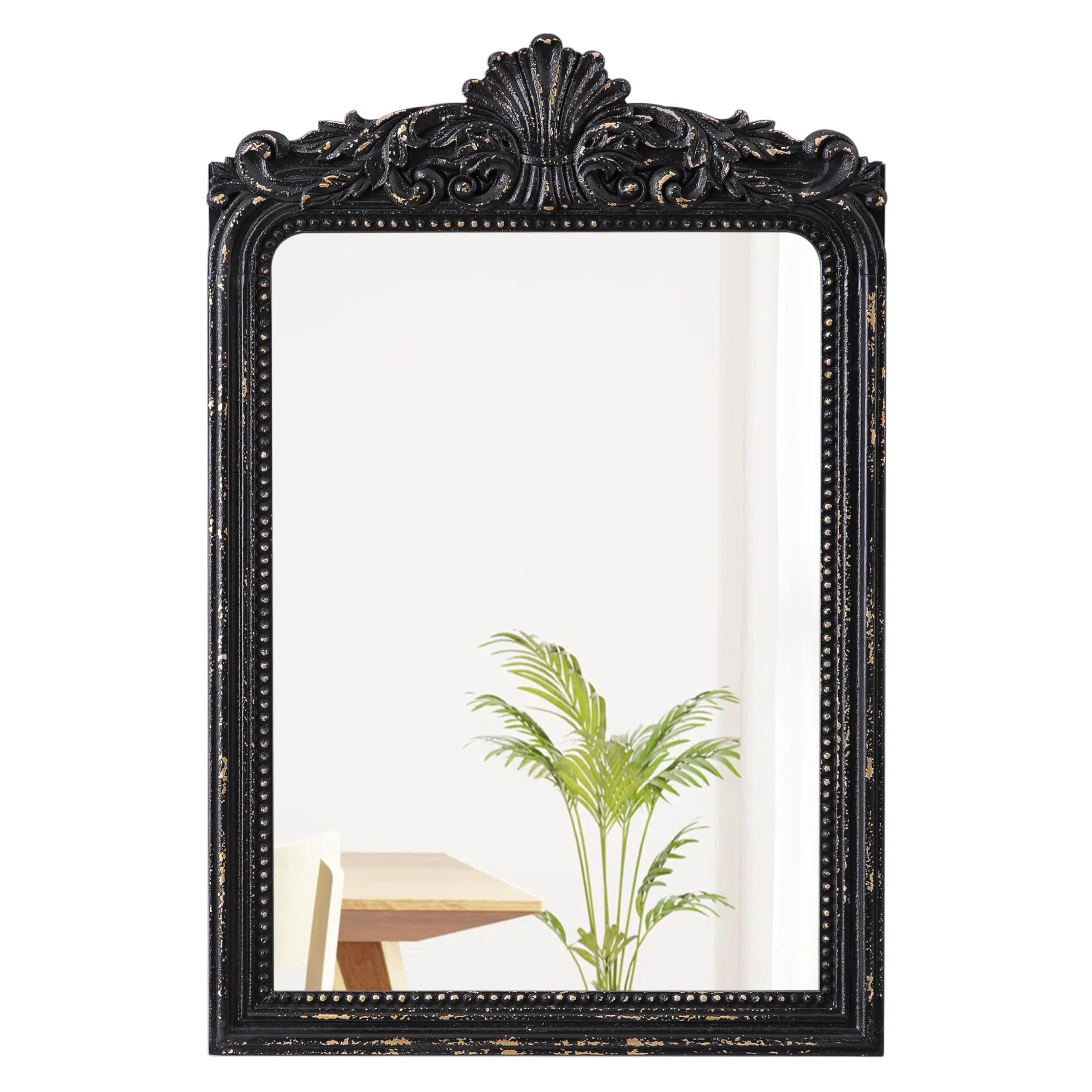 Amazon.com: Sintosin Black Vintage Mirror for Vanity 24 X 36 Inch
